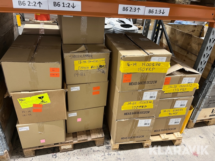 Spik och skruvklammer parti