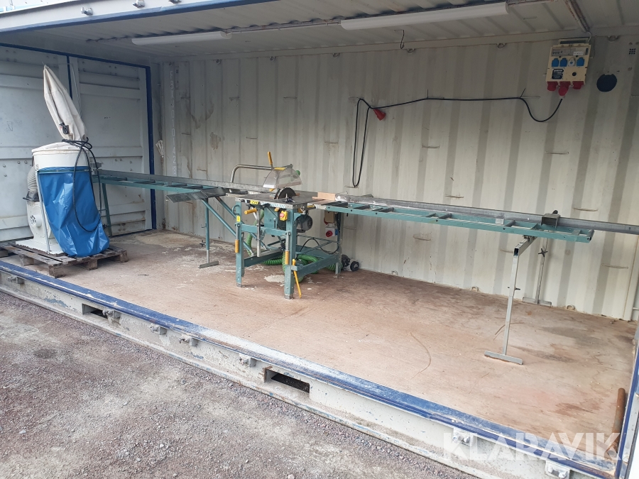 Gjerdesåg med rullbanor & spånsug Ernex 1603 380V