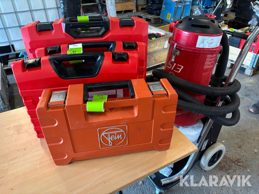 Paket med olika byggmaskiner 5st 