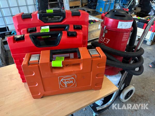 Paket med olika byggmaskiner 5st