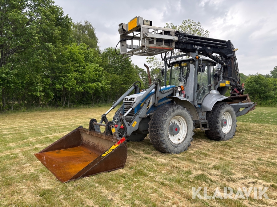 Grävlastare Lännen 8600 E - Med kran, tiltrotator och redskap