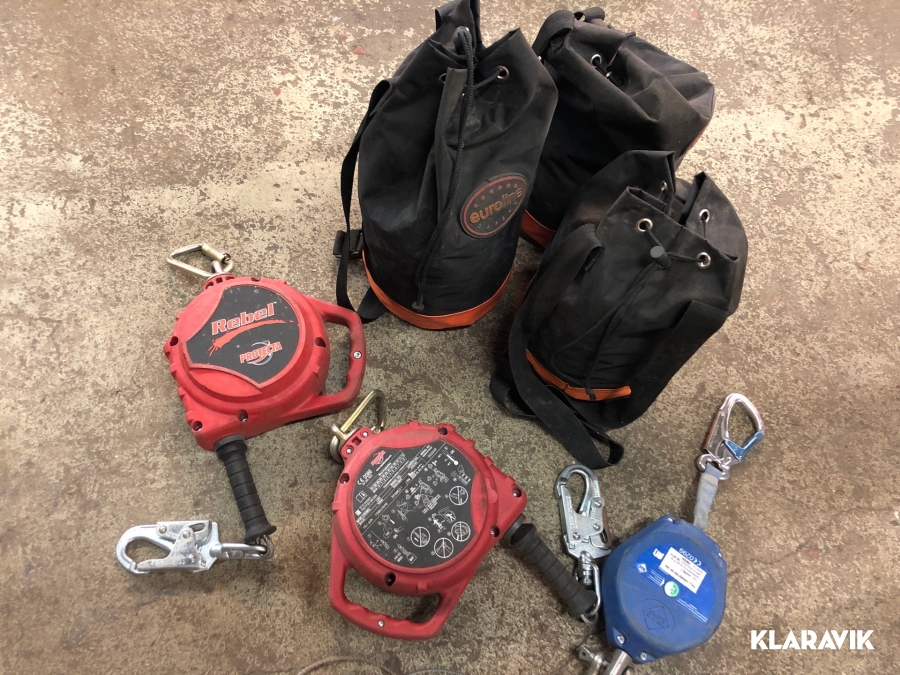 Skyddssele med säkerhetsblock 