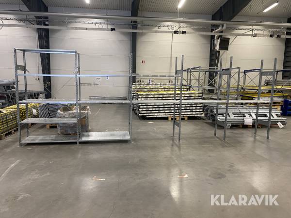 Lagerhylla SSI Schäfer 5st sektioner 5 hyllplan i varje
