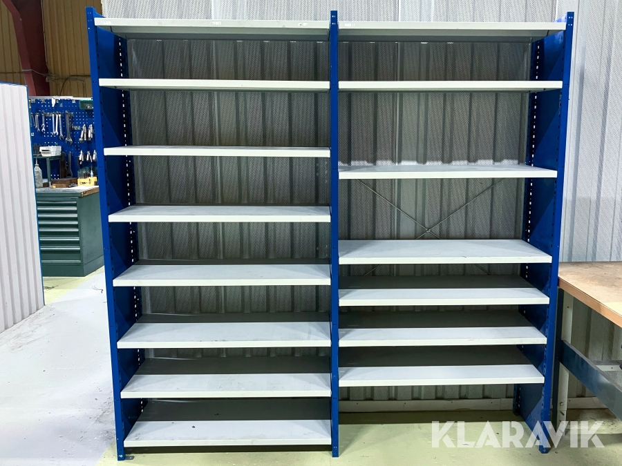 Justerbar lagerhylla/hyllställ i 2 sektioner AJ-produkter MIX