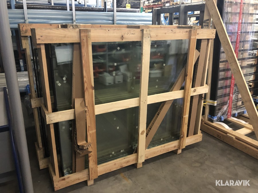 Glaskasett med argon 4 st (2 glas med ARGON K-Värde 1,1)