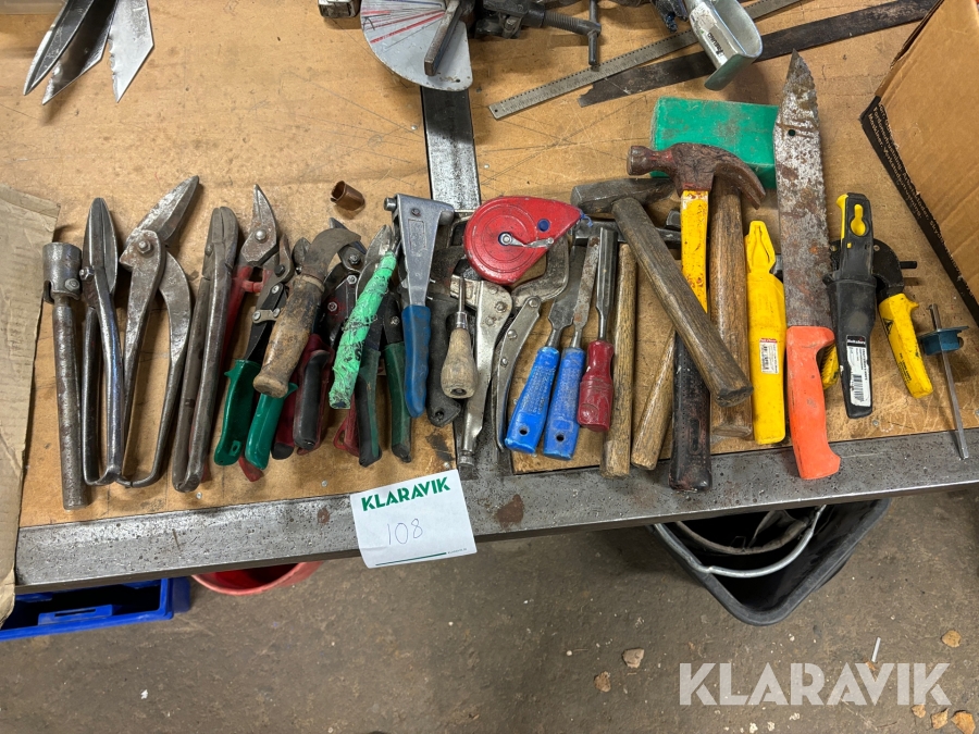 Diverse plåtslageriverktyg ca 26st