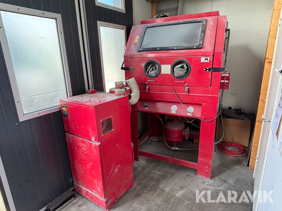 Blästerskåp Pela XH-PSBC990 komplett med cyklon dammsugare