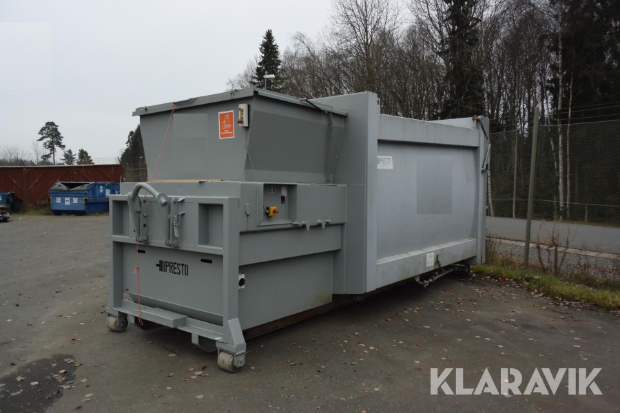 Komprimator Presto PHR 16 för organiskt avfall