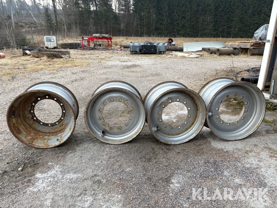 Fälgar 4st Huddig suttit på 1060/860