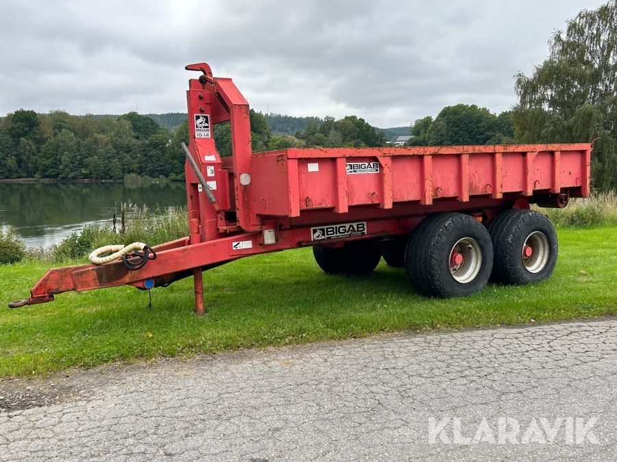 Lastväxlarkärra med flak Bigab 10-14