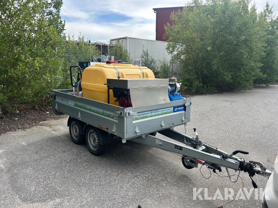 Hetvattentvätt med släpkärra K-vagnen K-heat Maxi71