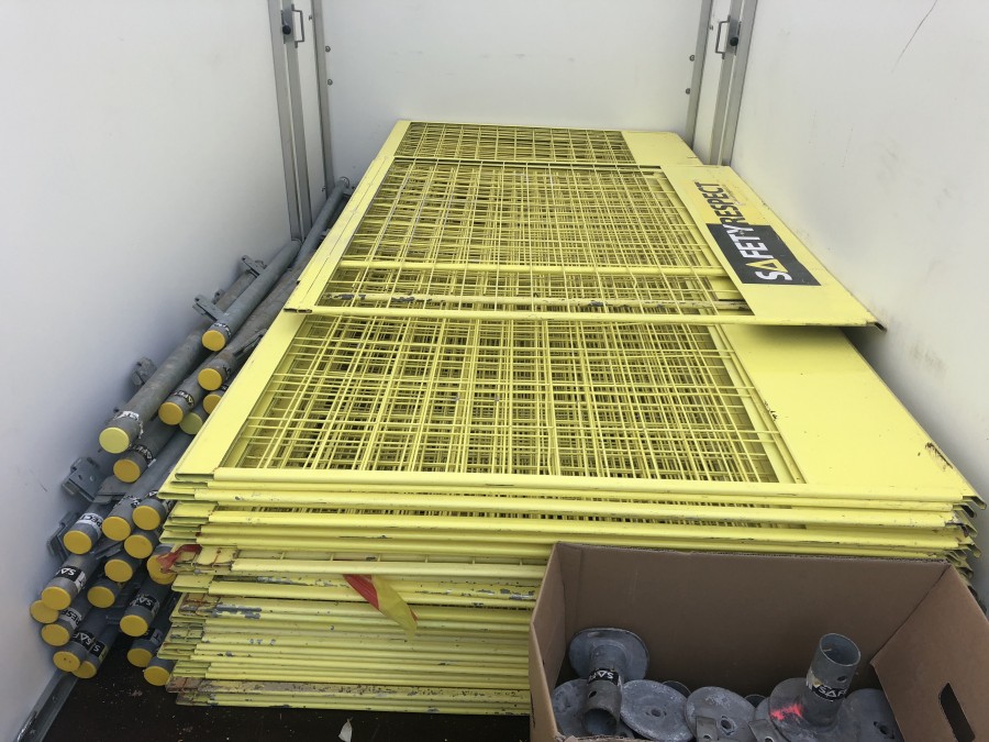 Fallskydds staket med tillbehör