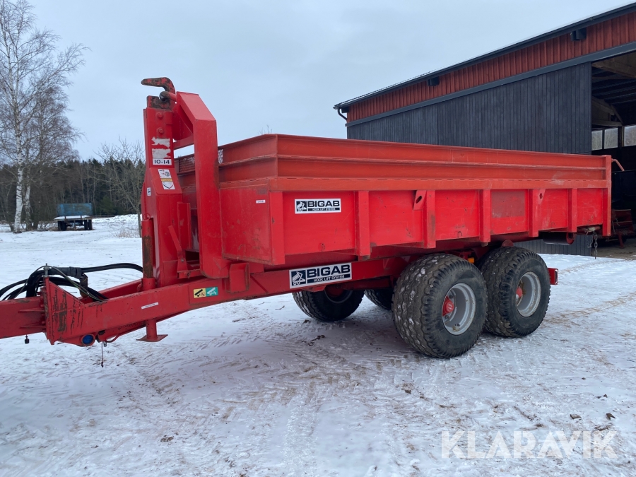 Lastväxlarvagn Bigab med flak