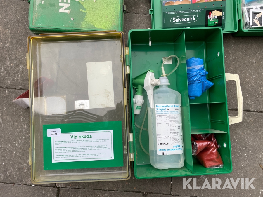 Första hjälpen lådor, Karlskrona, Klaravik auktioner