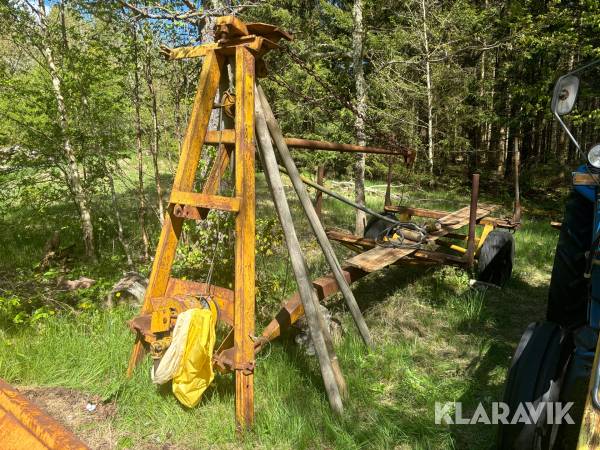 Skogsvagn med vajerkran Star