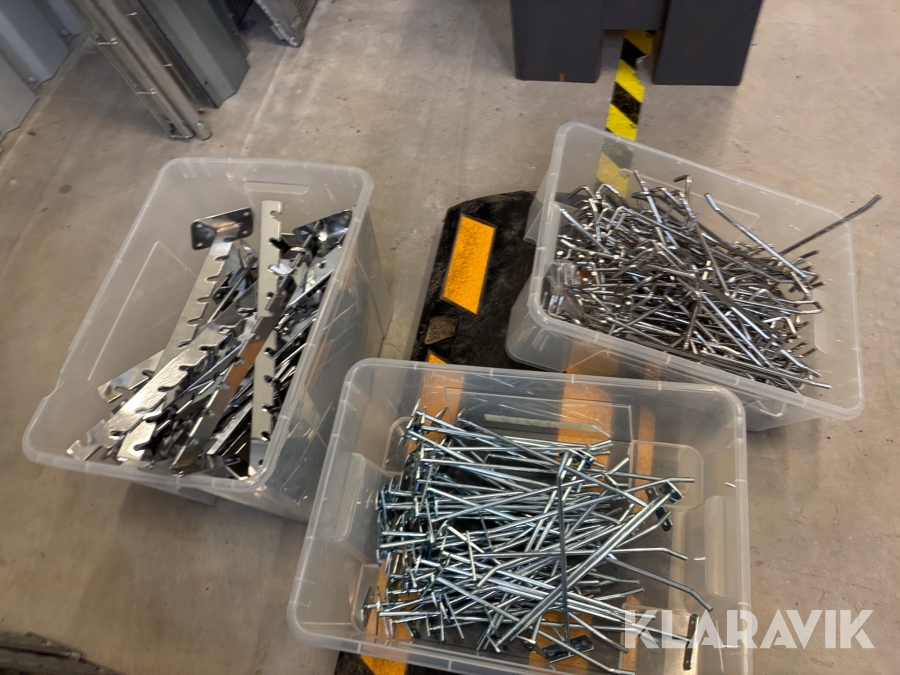 Krokar för hyllsystem