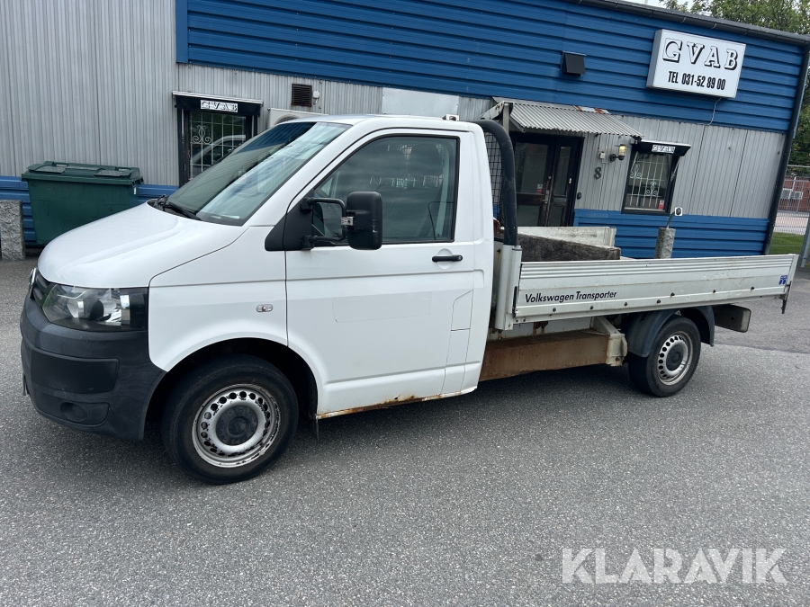 Flakbil Volkswagen Transporter Chassi Cab T32 2.0 TDI med vinsch