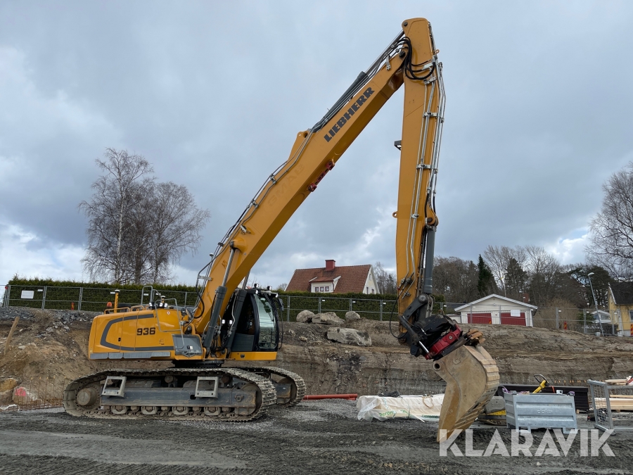 Långgrävare Liebherr R 936 LC-V grävsystem, rotator, tank & redskap välutrustad