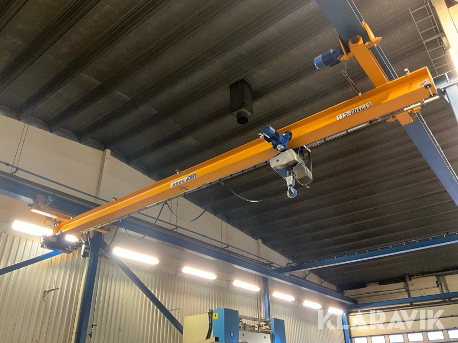 Travers åkbana och telfer Abus 2,5 ton