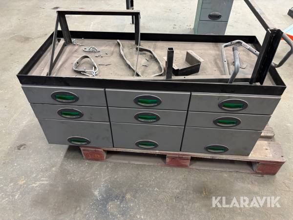 Verkstadsinredning underskåp och överskåp