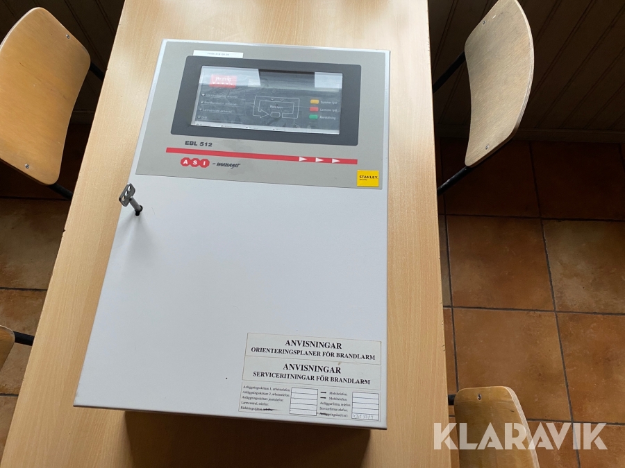 Brandlarm Stanley EBL 512 Med detektorer