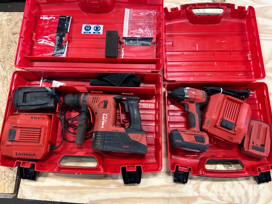 Borrhammare 1 st, Slagskruvdragare1 st Hilti TE 6-A / SID 22-A