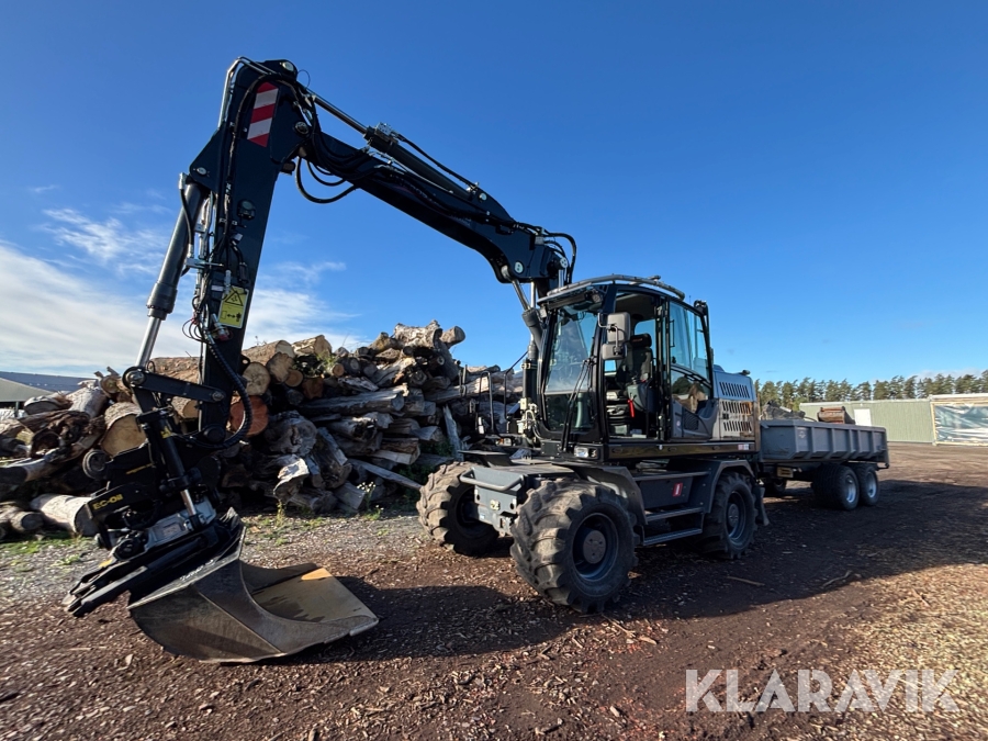 Hjulgrävare Atlas 160W med många tillbehör