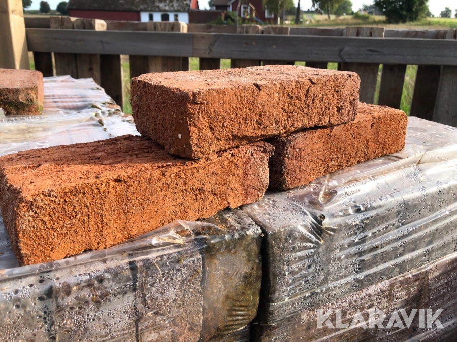 Massivt handslaget tegel Matzens tegelverk 3.2.40 1290 sten