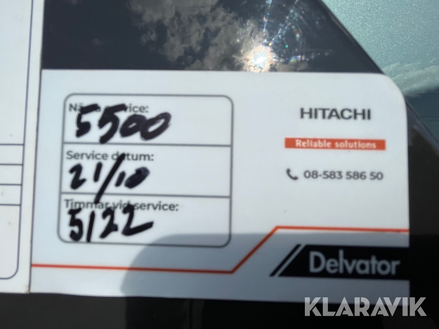 Grävmaskin Hitachi ZX140W-5 med vagn & redskap