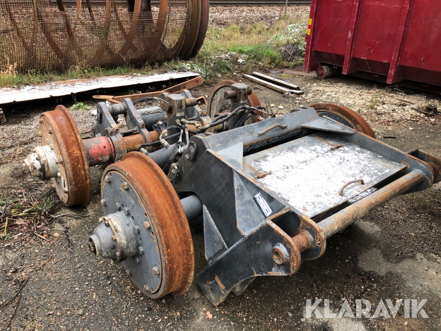 Järnvägshjul till grävmaskin