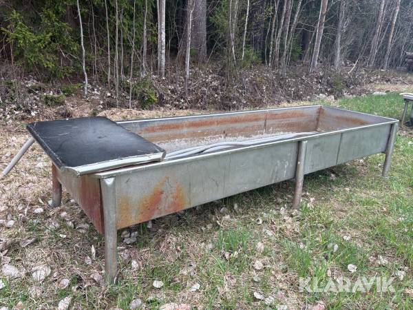 Rostfritt vattenkar med flotör