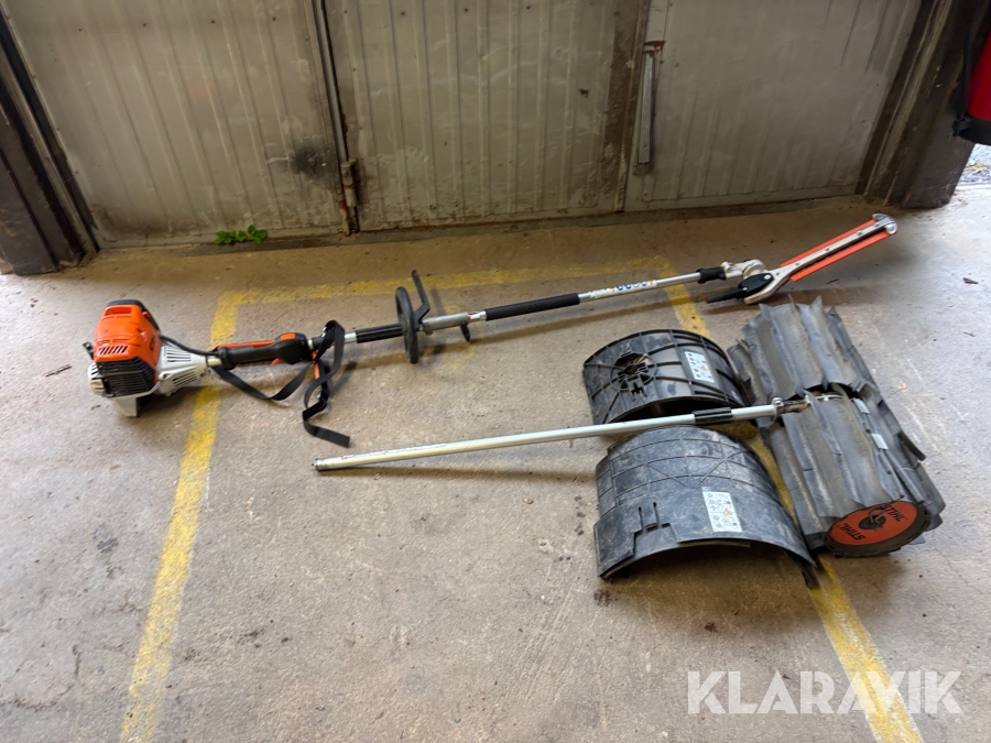 Kombimaskin Sthil KM131R med spovals och häcksax