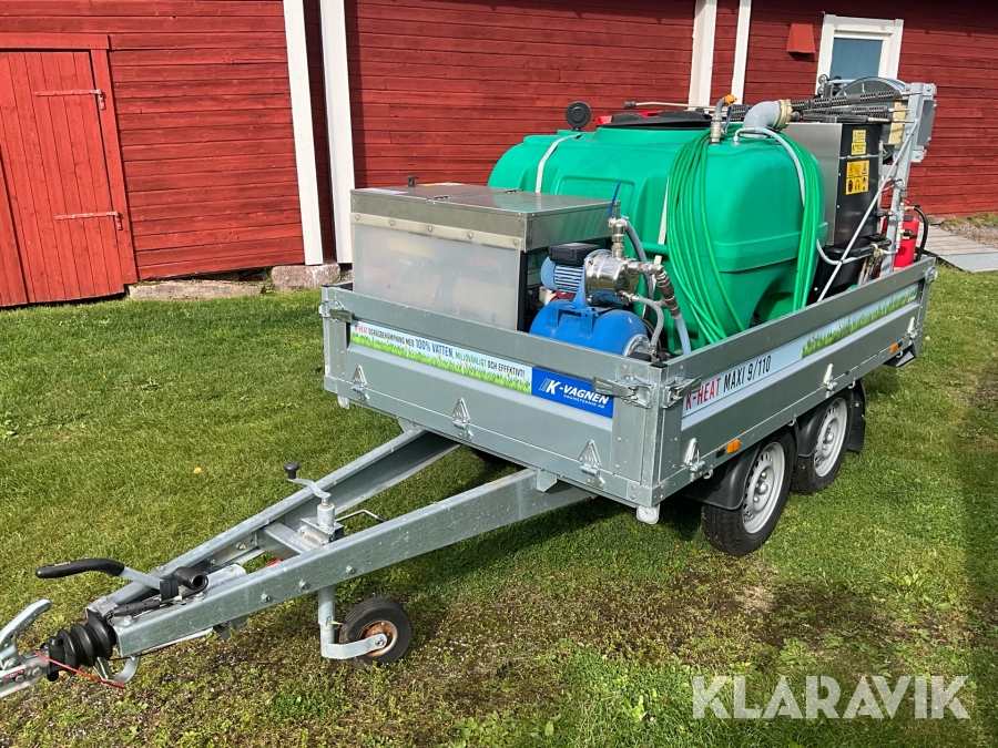 Personbilssläp Brenderup / K-Heat med hetvattentvätt 