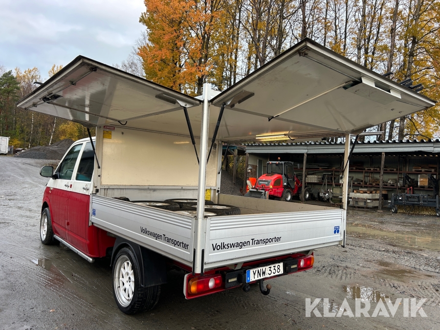 Flakbil Volkswagen Transporter dubbelhytt T30 2.0 TDI 4 Motion