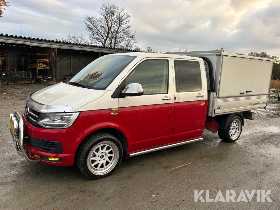 Flakbil Volkswagen Transporter dubbelhytt T30 2.0 TDI 4 Motion