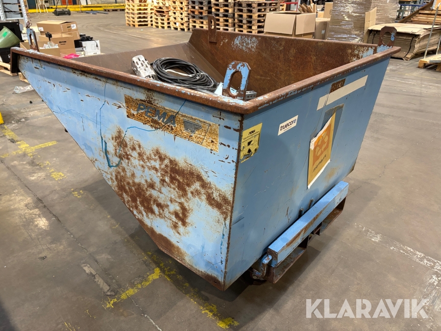 Tippcontainer Pema på hjul