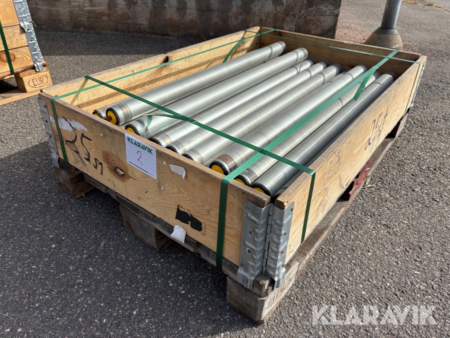 Rullar till transportbana 1st pall