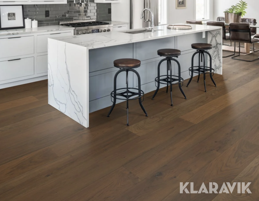 Klickgolv Härdad Ek Medium Smoked, 87 kvm 5G, XL, 1-stav