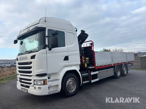 Kranbil Scania G410 Brädgårdsbil