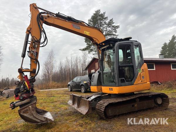 Grävmaskin Case CX75C SR med redskap