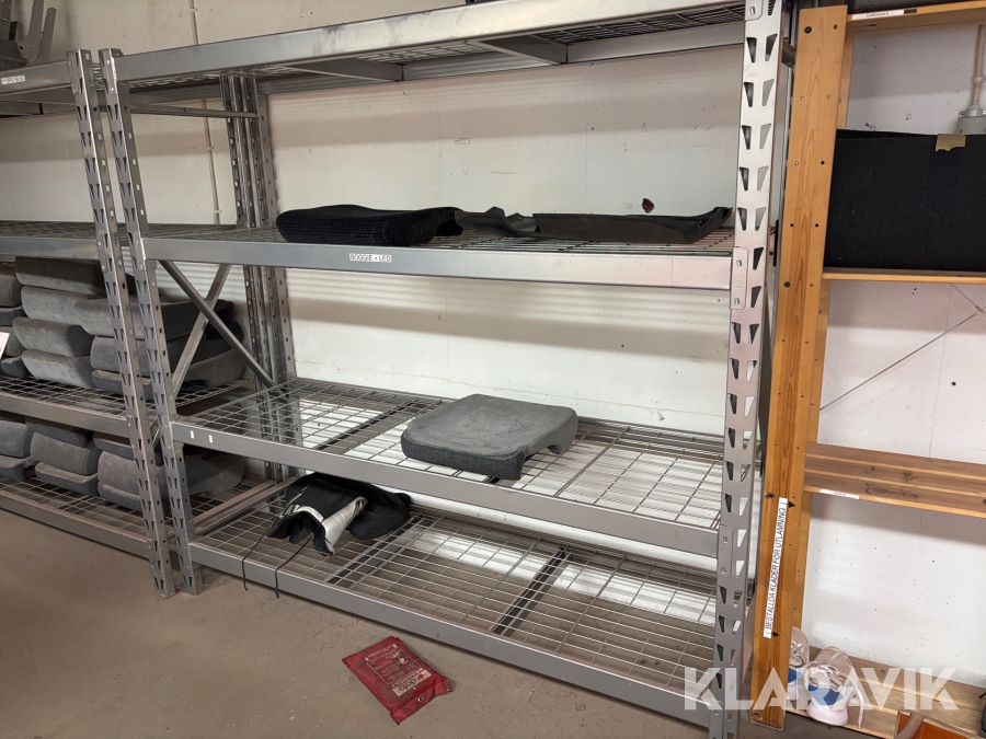 Hyllsystem NSF 4 sektioner 1 hörnsektion