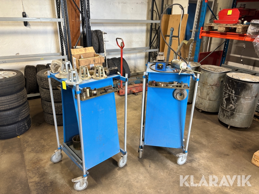 Pressvagnar med tillbehör