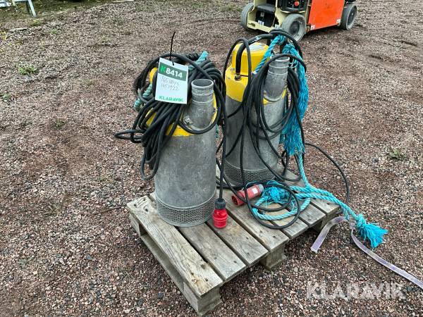 Pumpar dränkbara 2st Atlas Copco Weda 50L