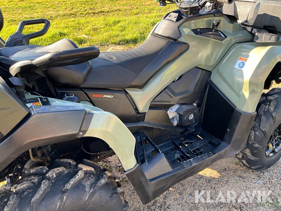 6-hjuling Can-Am Outlander 650 Max PRO med timmervagn