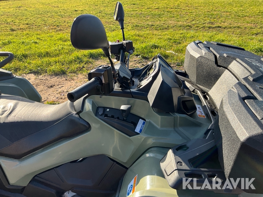 6-hjuling Can-Am Outlander 650 Max PRO med timmervagn