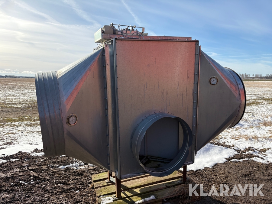 Luftväxlare till spannmålstork