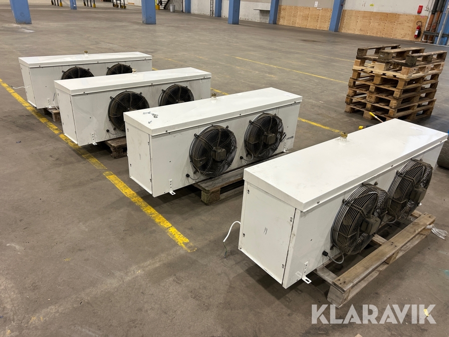 Kylaggregat / förångare Kelvion KME80-6L-AL-4 4 st och ett elskåp