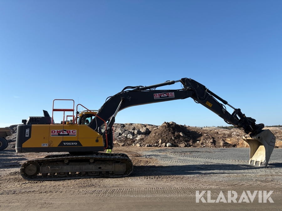 Grävmaskin Volvo EC220EL med grävskopa