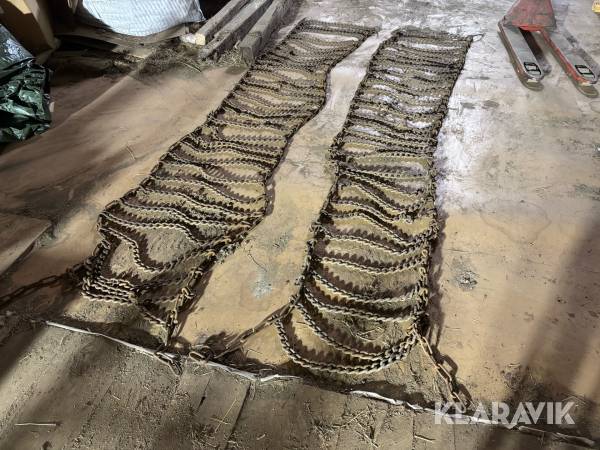 Snökedjor 2 st, till traktor