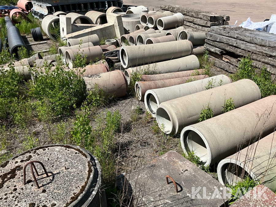 Betongrör / brunnsring Germax betong, stort parti, ca 60 st